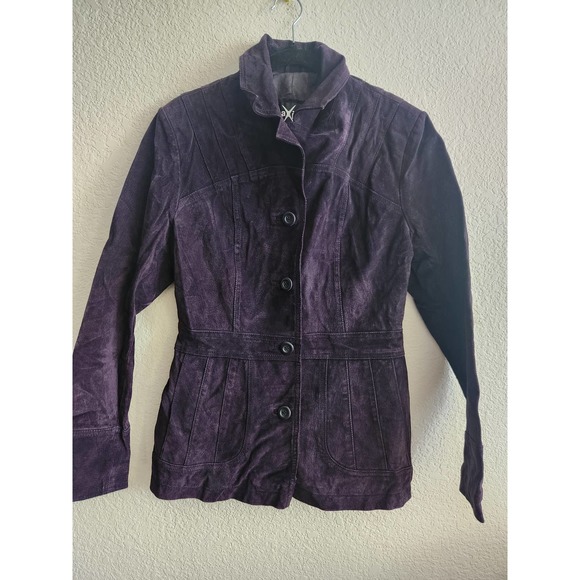 Wilsons Maxima Womens Leather Plum Jacket M - Picture 1 of 8